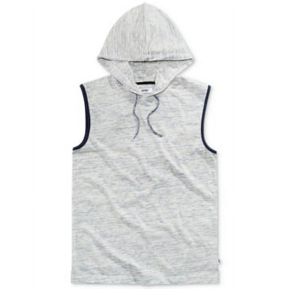 Univibe Men's Rotterdam Hooded Marled Cotton Muscle T-Shirt Size S