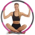 thumbnail image 2 of Weighted Hoola Hoops, Exercise Removable Multiple Assembly Design Professional Fitness Hoola Hoop for Exercise, Weight Loss & Burning Fat, Home Workout Hoola Hoops for Adults, 2 of 6