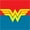 Wonder Woman, variant on Whiskware DC Comics Stackable Snack Pack Containers - Cartoon Wonder Woman