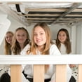 thumbnail image 6 of Max & Lily Bunk Bed Twin over Full Size, Solid Wood Scandinavian Style Bunk Beds for Kids, 6 of 11