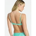 thumbnail image 5 of No Boundaries Sporty Striped Bralette Bikini Top, Women’s XXS-XXL, 5 of 5