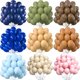 thumbnail image 2 of 10/20/30 piezas de globos azul marino con diseño de piel de color marrón y arena blanca, globos de látex para decoración de baby shower, fiestas de cumpleaños, suministros de decoración para bodas, 2 of 5