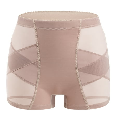 

Women Body Shaper Padded Butt Lifter Panty Butt Hip Enhancer Fake Hip Control Panties Push Up Plus Size Shapewear Beige M