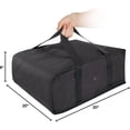 thumbnail image 5 of Trailmaker Pizza Delivery Bag - Insulated 20 x 20 x 6 in, Black, 5 of 13