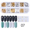 thumbnail image 3 of Soidarity Mujeres Nail Art Studs Niñas Manicura Artesanía Decoración Salón de moda Uña Belleza Decorativa 12 Rejillas Metal con caja Juegos de manicura tipo 7 Soidarity CE014324-07, 3 of 6