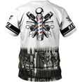 thumbnail image 4 of Personalized Name Barber 3D All Over Printed Shirts for Men & Women, Hair Stylist Shirt Gift for Barbershop (XL), 4 of 6