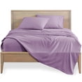 thumbnail image 2 of Bare Home Premium 1800 Ultra-Soft Microfiber Collection Sheet Set - Double Brushed - Hypoallergenic - Wrinkle Resistant - Deep Pocket, California King, Lavender, 2 of 6