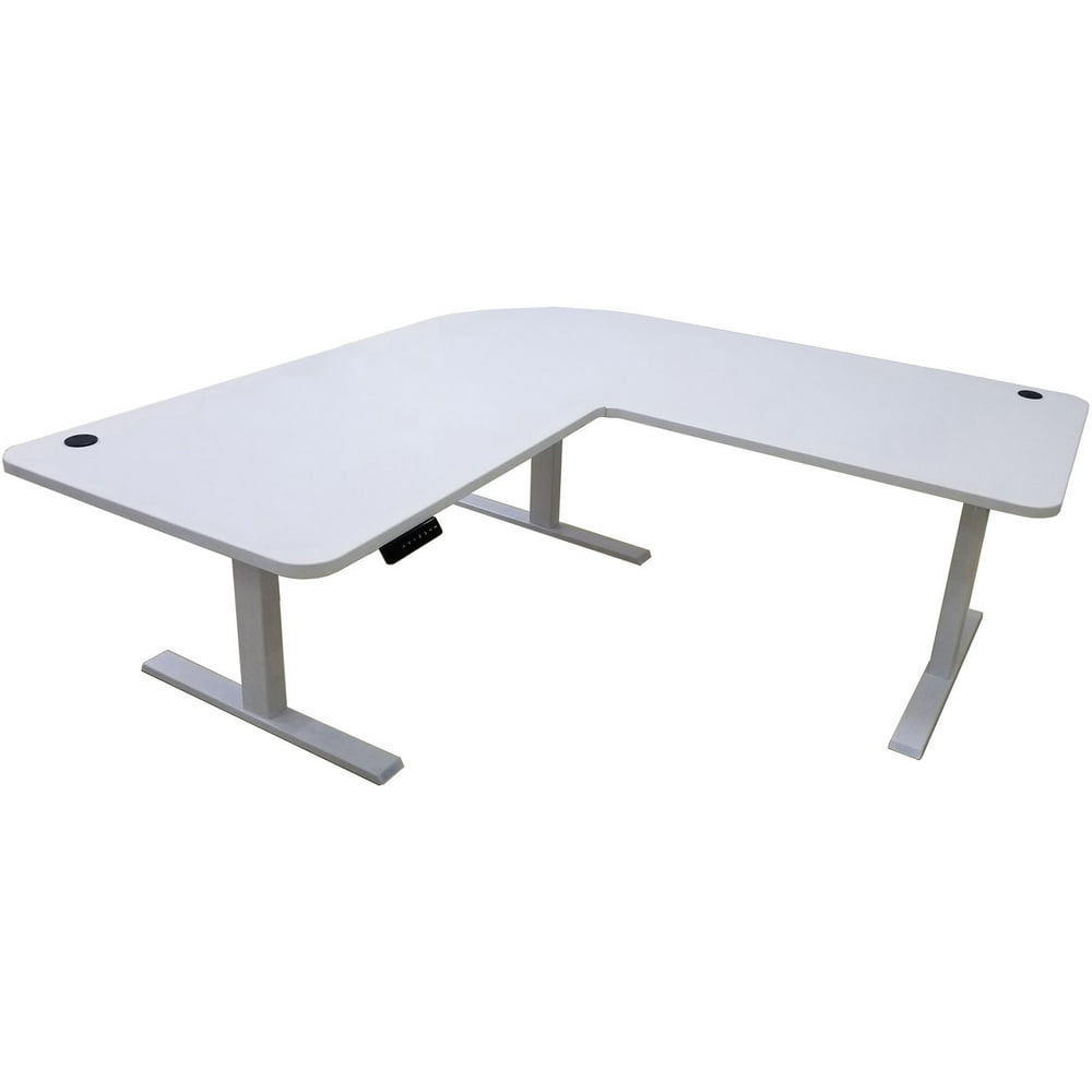 Hanover 73" x 73" Powered Electric Sit or Stand LShaped Desk for
