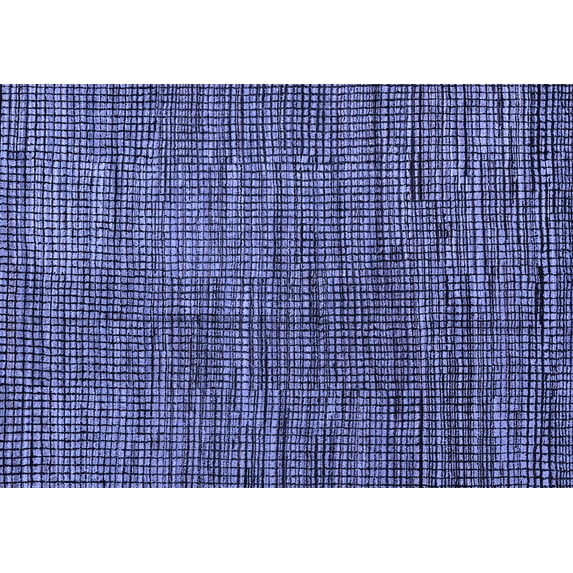 Ahgly Company Indoor Rectangle Abstract Blue Modern Area Rugs, 6' x 9'