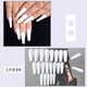 thumbnail image 2 of Uñas largas elegantes de color blanco con forma de stiletto, uñas largas acrílicas con forma de stiletto, 2 of 5