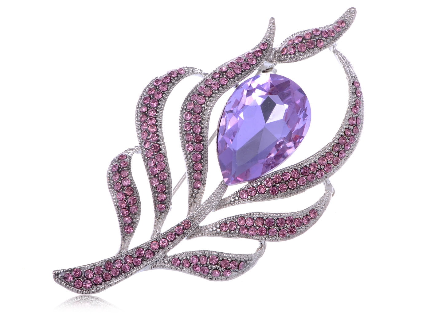 Alilang Antique Large Amethyst Color Center Stone Rhinestone Flower Pin  Brooch - Walmart.com