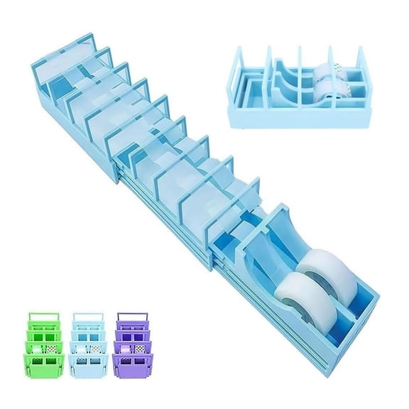 Tape Dispenser for Packaging, Tape Holder for Convenient Cutting Assistant, Multi roll Ribbon Cutting Machine or Packaging, Handmade, Gift Packaging, Powerful and Sturdy