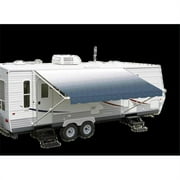Carefree JU188D5B Colorado Stocking Dune Stripe White Flexguard, Black & Gray - 17 & 2 ft.