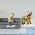 thumbnail image 2 of Estatua Decorativa De Gato Y Elefante, Figura De Resina. Escultura De Animal. Adorno Artesanal Para Chimenea, Estante, Dormitorio, Escritorio., 2 of 8