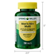 Spring Valley Mens 50+ Multi Tablets, 150 Count