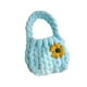 thumbnail image 2 of Bolsa de crochet de mujeres Bolsa acolchada Accesorio Femenino Accesorio Multipropósito de tejido de tejido Bolso de punto para la fiesta de viaje de azul, 2 of 8