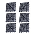 thumbnail image 1 of 6 alfombrillas antideslizantes entrelazadas para suelos de goma PP térmica para garaje Negro, 1 of 9