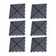 thumbnail image 1 of 6 alfombrillas antideslizantes entrelazadas para baldosas de suelo, cojín modular para drenaje Negro, 1 of 9