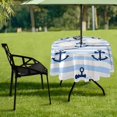 thumbnail image 7 of Coolnut 60" Anchor Round Tablecloth, Waterproof Spillproof Polyester Fabric Table Cover with Zipper Umbrella Hole for Outdoor Patio Garden Dining Party, 7 of 7