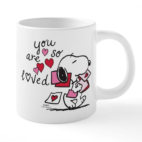 CafePress - Snoopy You Are So Loved - 20 Oz White Ceramic Mega Mug