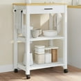 thumbnail image 1 of vidaXL Kitchen Trolley MONZA 60x40x90 cm Solid Wood Pine, 1 of 5