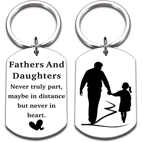 Dad Keychain from Daughter, Father's Day Keychains Gifts for Dad Papa Stepdad Grandpa, Bulk Keychain Gift Ideas for Husband from Wife, Anniversary Birthday Christmas Gift for Boyfriend Men