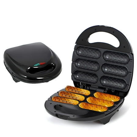 ZEPARO Home Hot Dog Machine,Sausage Grill,Corn Dog Maker,Electric Nonstick Hot Dog Maker Machine,Non-Stick Coating Plates Toaster For Hot Dogs