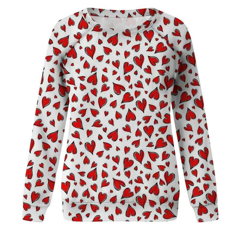 HAPIMO Sales Valentine's Day Shirts for Women Valentine Heart