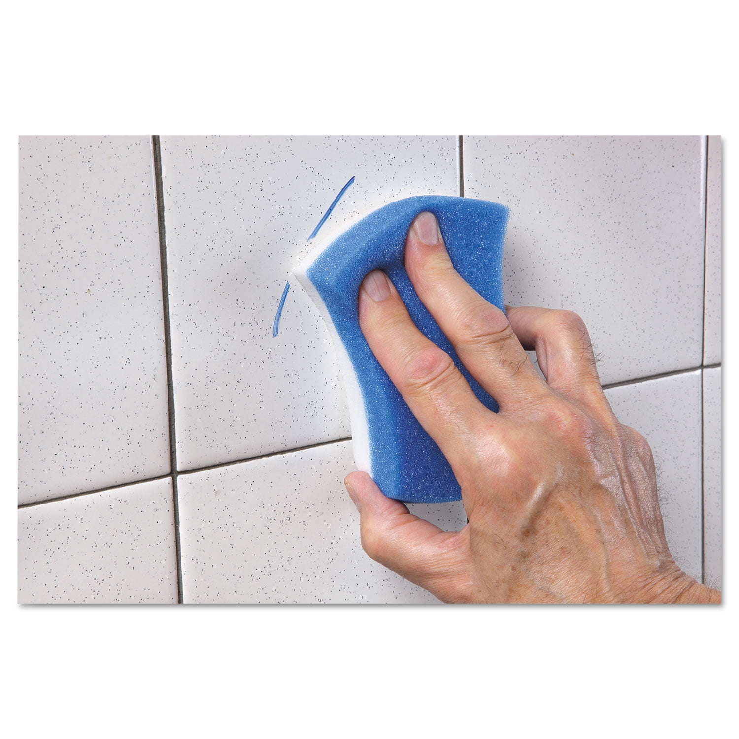 Scotch-brite™ Professional Easy Erasing Pad 4004, 2 4/5 X 4 1/2 X 1 1/5, Blue/white, 4 Per Pack