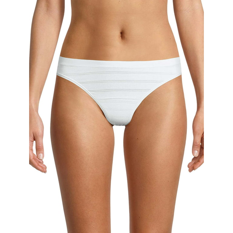 Hanes Ultimate Women's High-Waisted Brief Underwear, 4-Pack White/Silver  Shadow/Ballerina Slipper/Misty Lilac 9 