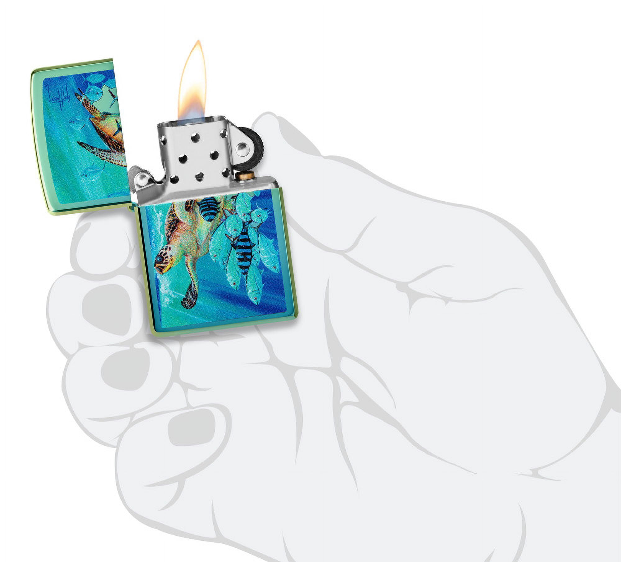 Zippo Guy Harvey High Polish Teal Pocket Lighter
