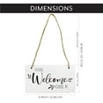 thumbnail image 5 of Darware Meeting in Progress / Do Not Disturb Wood Sign (White), Reversible Home and Office Meeting Door Hanger, 5 of 7