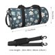 thumbnail image 2 of Easygdp Blue Flower Bolsa de Viaje, Bolsa de Mano, Bolsa de Gimnasio, Bolsa de Equipaje para Viaje, 2 of 6