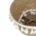 thumbnail image 3 of Foldable Decorative Hand Woven Rattan Wicker Basket with Convenient Handle - Ideal for Stylish Plant Display  Neat Storage  and Easy Organization - Versatile Cestos Mimbre Panier Rangemen, 3 of 7