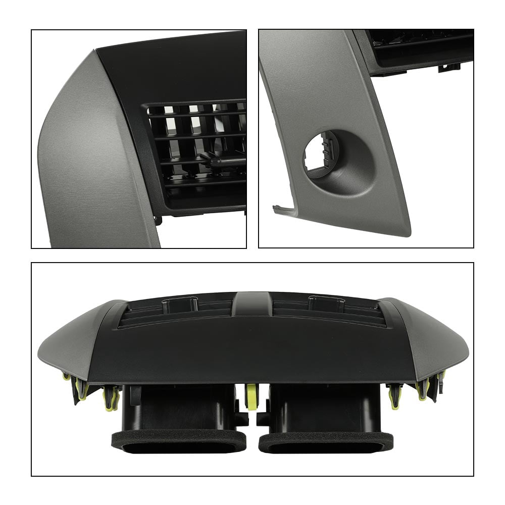 PIT66 Center Dash A/C Heater Air Vent Cover Trim Bezel Switch Black Fit for Toyota Rav4 2006-2012