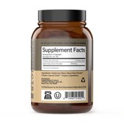 Organic Black Maca Root Capsules - 820mg 100 Gelatinized Pills, Organic Black Raw Maca Root Powder Supplement