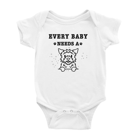 

Every Baby Needs A Affenhuahua Dog Baby Romper Infant For Boy Girl 0-3 Months