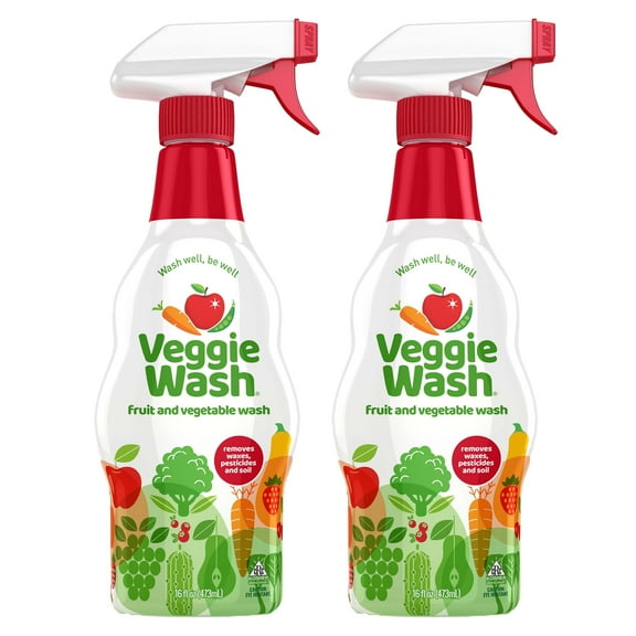 Veggie Wash Fruit & Vegetable Wash, 16-Fluid Ounce, Pack of 2