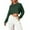 Z02_Dark Green, variant on HNMKIU Women's Crewneck Sweater Long Sleeve Solid Color Casual Pullover Top for Sports and Daily Wear Purple，M