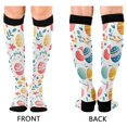 thumbnail image 4 of FORMRS Womens Knee High Socks Casual Long Thick Travel Daily Wear, 1 Pair, Cute Easter Eggs, 4 of 6