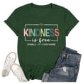 thumbnail image 4 of Afdoent Womens T Shirts Fashion Casual Crew Neck Letter Printed Short Sleeve Top T Shirt For Women Fashion, 4 of 4