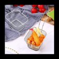 thumbnail image 4 of Mini Cesta Cuadrada para FreíR de 24 Piezas, Soporte para Patatas Fritas de Acero Inoxidable, Cesta para FreíR, Cesta de para Alimentos con Asas (Plateada), 4 of 5