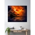 thumbnail image 2 of Bolts Of Lightning Poster Wall Art, Modern Wall Decor, 24x36 UNFRAMED, 2 of 3