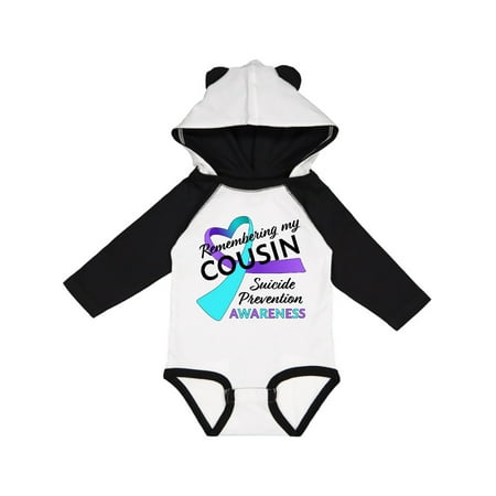 

Inktastic Remembering My Cousin- Suicide Prevention Awareness Gift Baby Boy or Baby Girl Long Sleeve Bodysuit