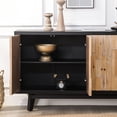thumbnail image 7 of Geometric Textured Wood - Four - Door Cabinet Storage - Hallway and Living Room / Adds Character and Storage to Home, 7 of 7