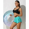 thumbnail image 3 of Attraco Womens Boyleg Swim Shorts High Waisted Tummy Control Sporty Swim Bottoms, 3 of 8