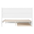 thumbnail image 5 of Pemberly Row King Platform Bed with Footboard and Twin XL Trundle in White, 5 of 13