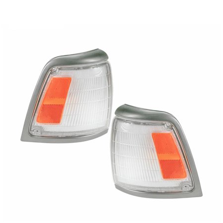 Side Corner Marker Parking Light Lamp Pair Set For Toyota 92-95 Pickup Truck 2WD