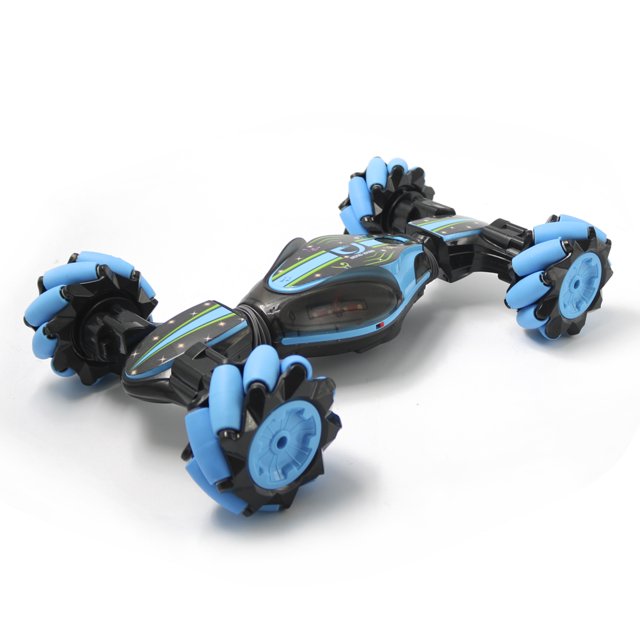 COCHE RC Irfora RC Car 2.4GHz 4WD RC Stunt Car Off Road Car RC Deformable All-Terrain Coche de doble cara con sensor de gestos Reloj Luces Música Niños Juguete Irfora COCHE RC