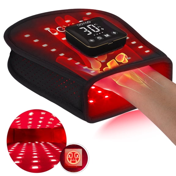 DGYAO Cordless Red Light & Near Infrared Light Wrap for Hand - Portable Wearable Device with Rechargeable Battery -Relaxation for Body with 660NM & 850NM